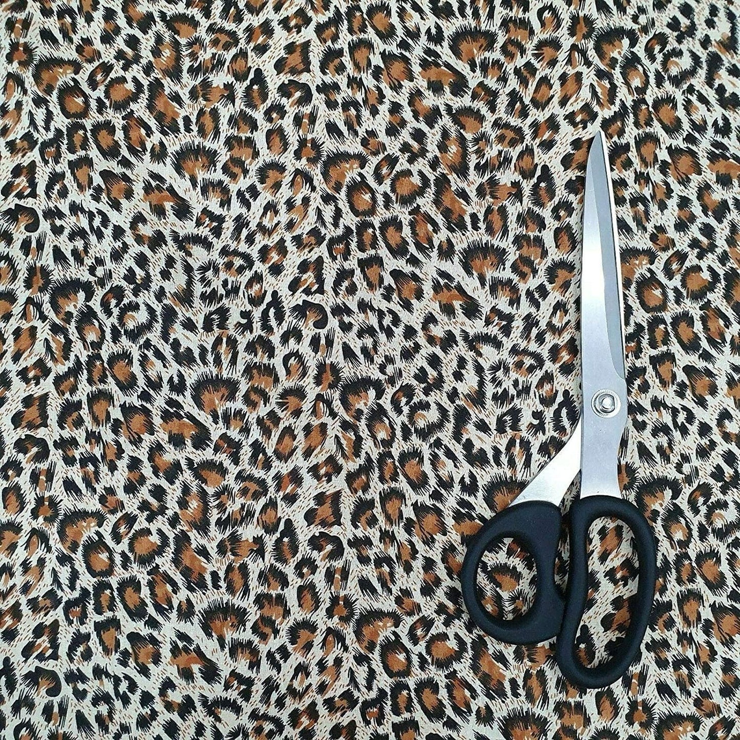 Animal Print Polycotton Fabric – 44" Wide Leopard, Tiger, Zebra & Cow Designs – Dress, Craft & Quilting Material by the
