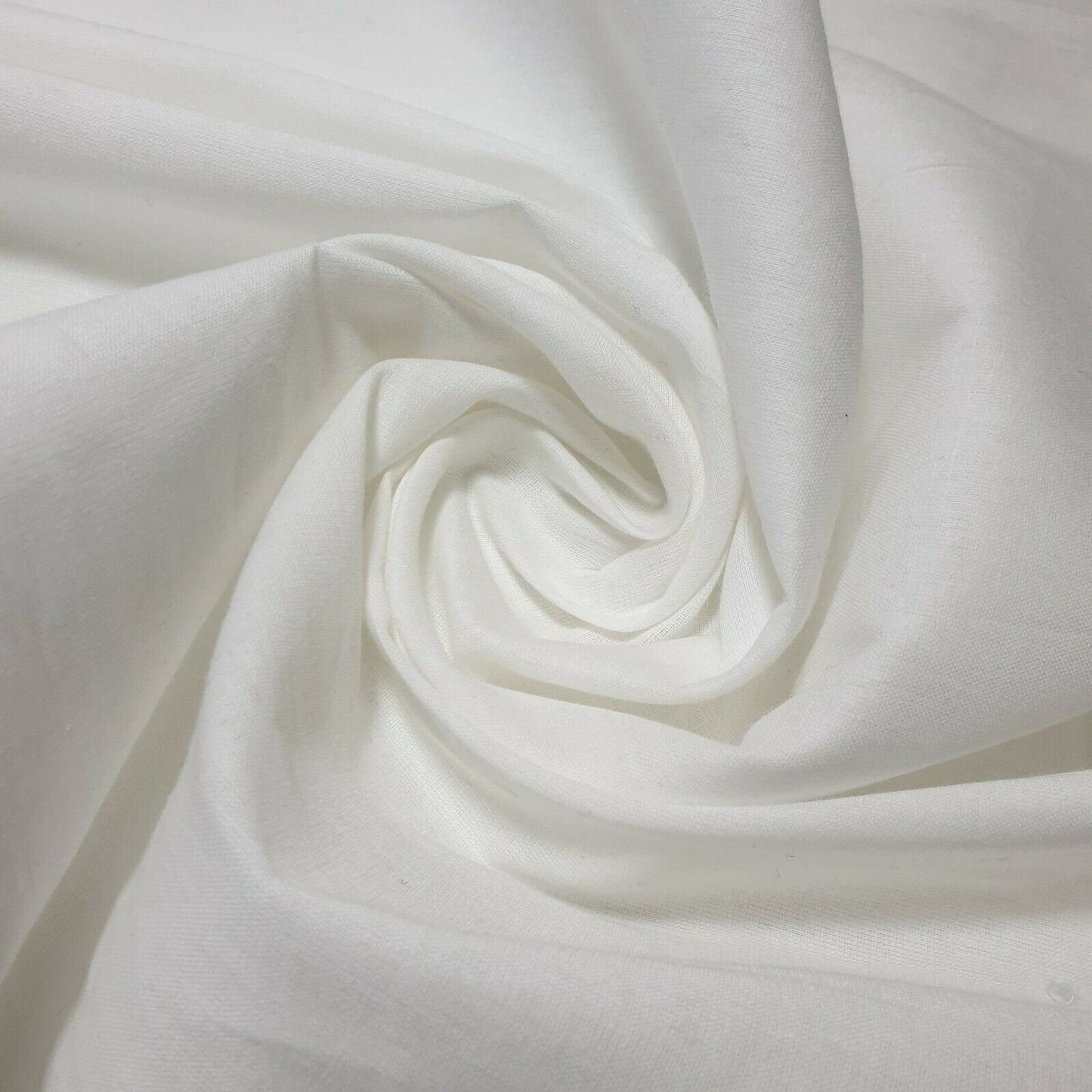 100% Cotton Voile / Rubia Cambric Mercerised Fabric – 90 cm Wide Plain Material for Dressmaking, Lining & Crafts
