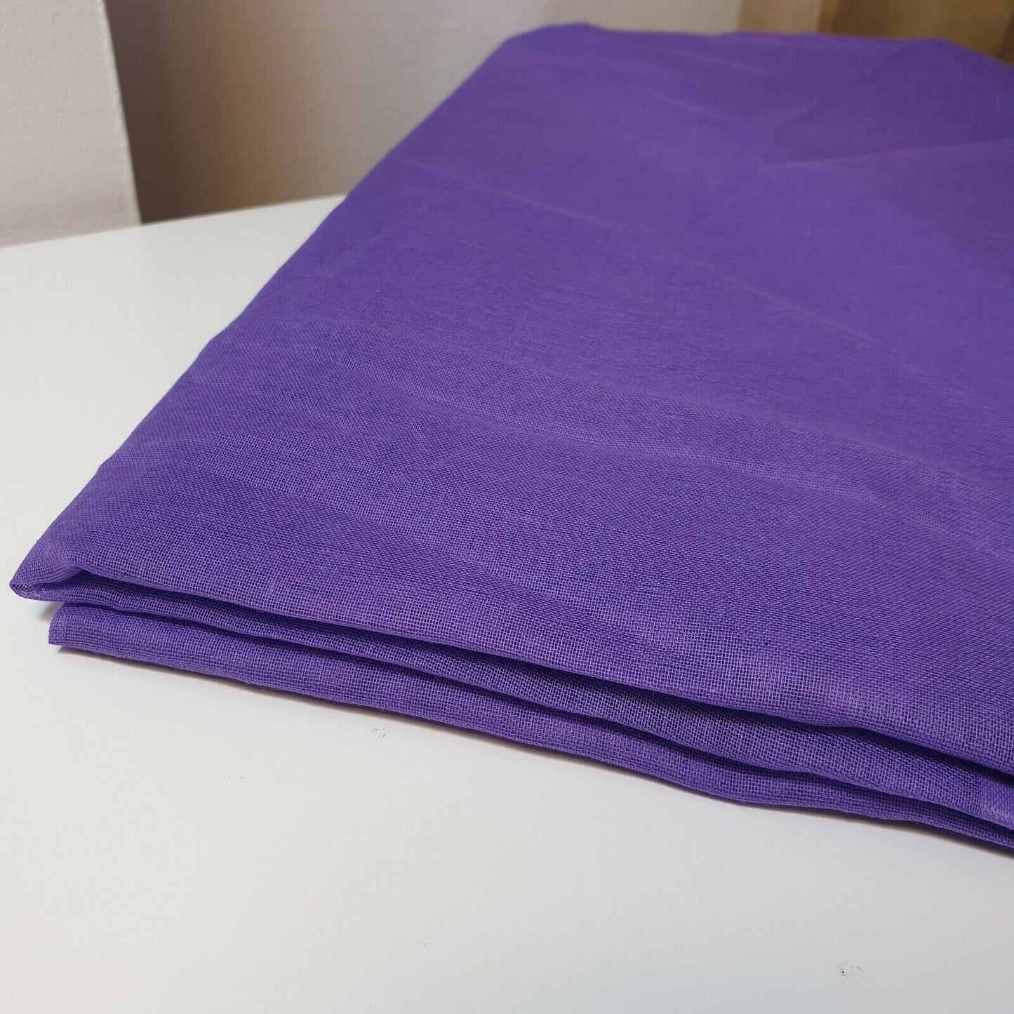 100% Cotton Voile / Rubia Cambric Mercerised Fabric – 90 cm Wide Plain Material for Dressmaking, Lining & Crafts