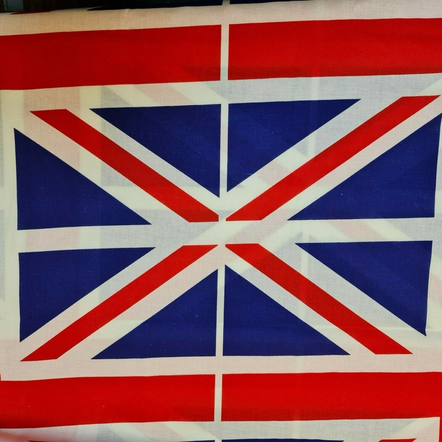 Union Jack Common Wealth British Flag Print 100% Cotton Fabric 58" By Meter