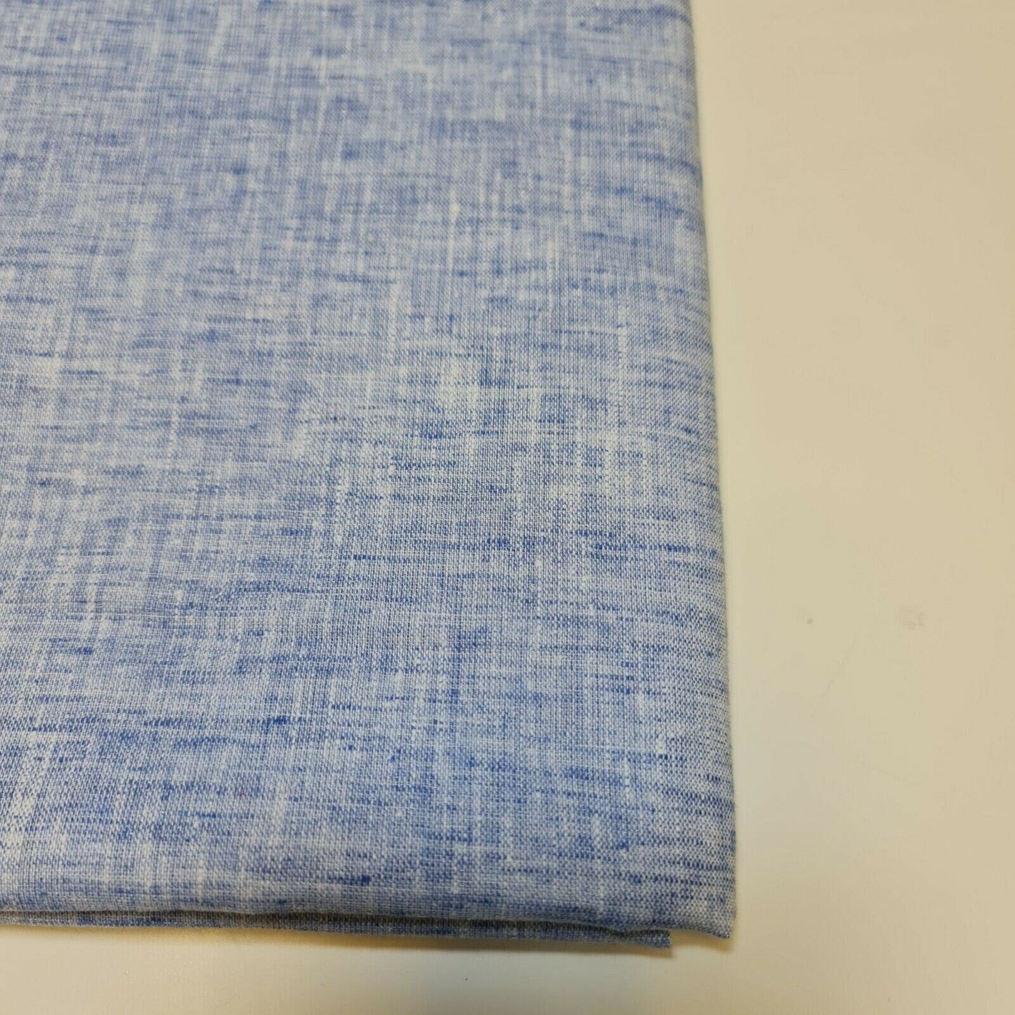 Melange Linen-Look Khadi Cotton Fabric – 44" Wide Soft Plain Material for Dress, Craft & Curtains