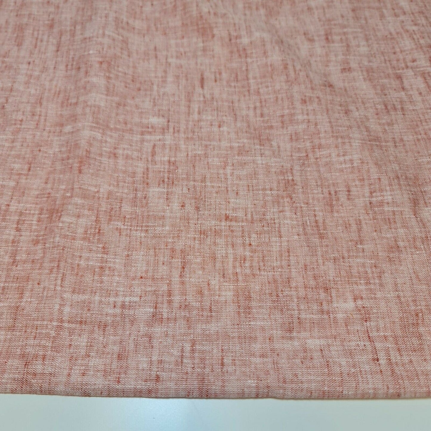 Melange Linen-Look Khadi Cotton Fabric – 44" Wide Soft Plain Material for Dress, Craft & Curtains