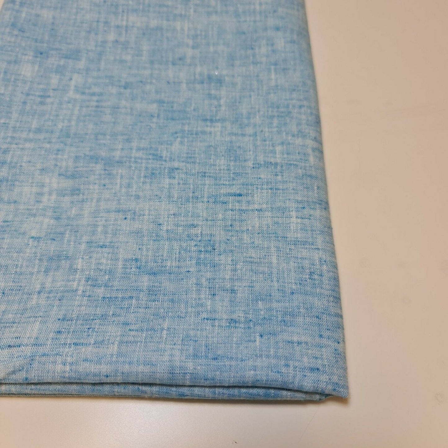 Melange Linen-Look Khadi Cotton Fabric – 44" Wide Soft Plain Material for Dress, Craft & Curtains
