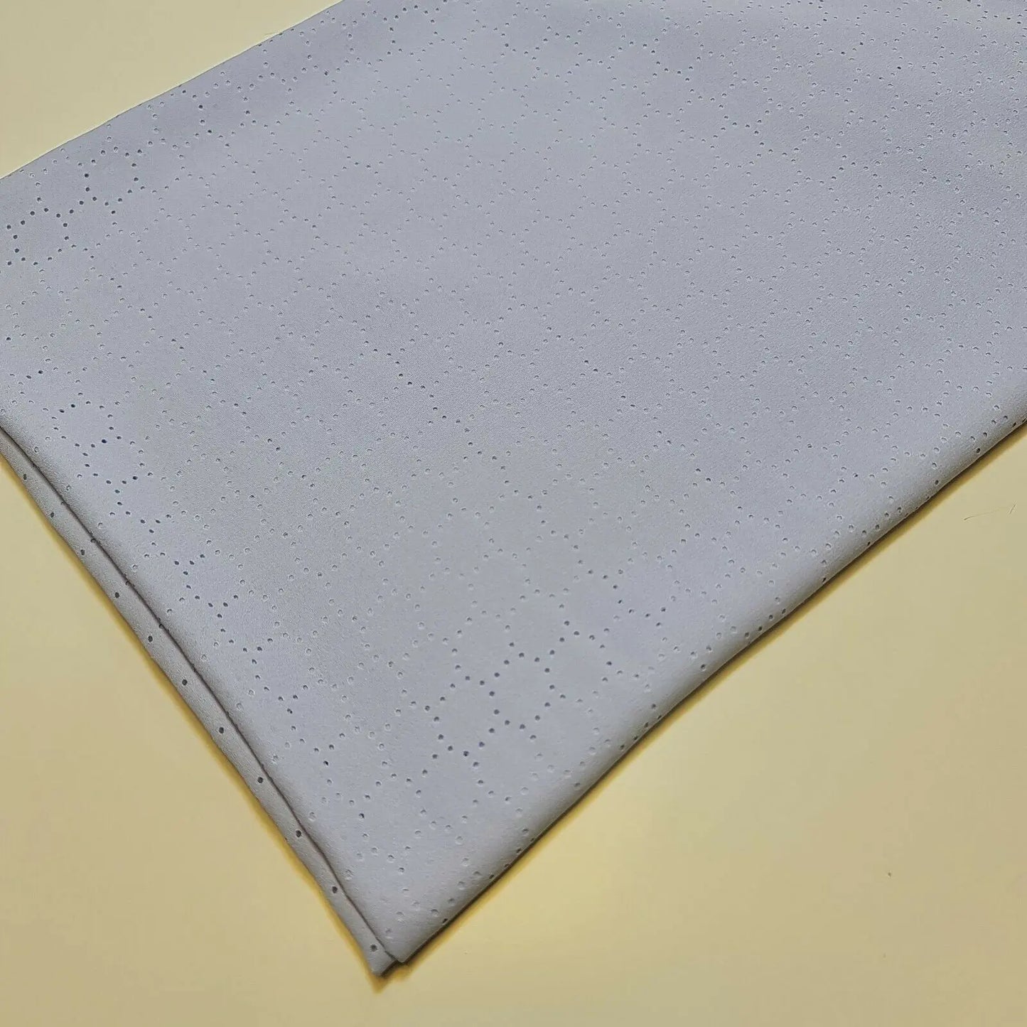 Sky Crepe Georgette Fabric with Round Cut Work | 58" (147cm) Wide Dress, Craft & DΓ©cor Material β Sold by the Metre