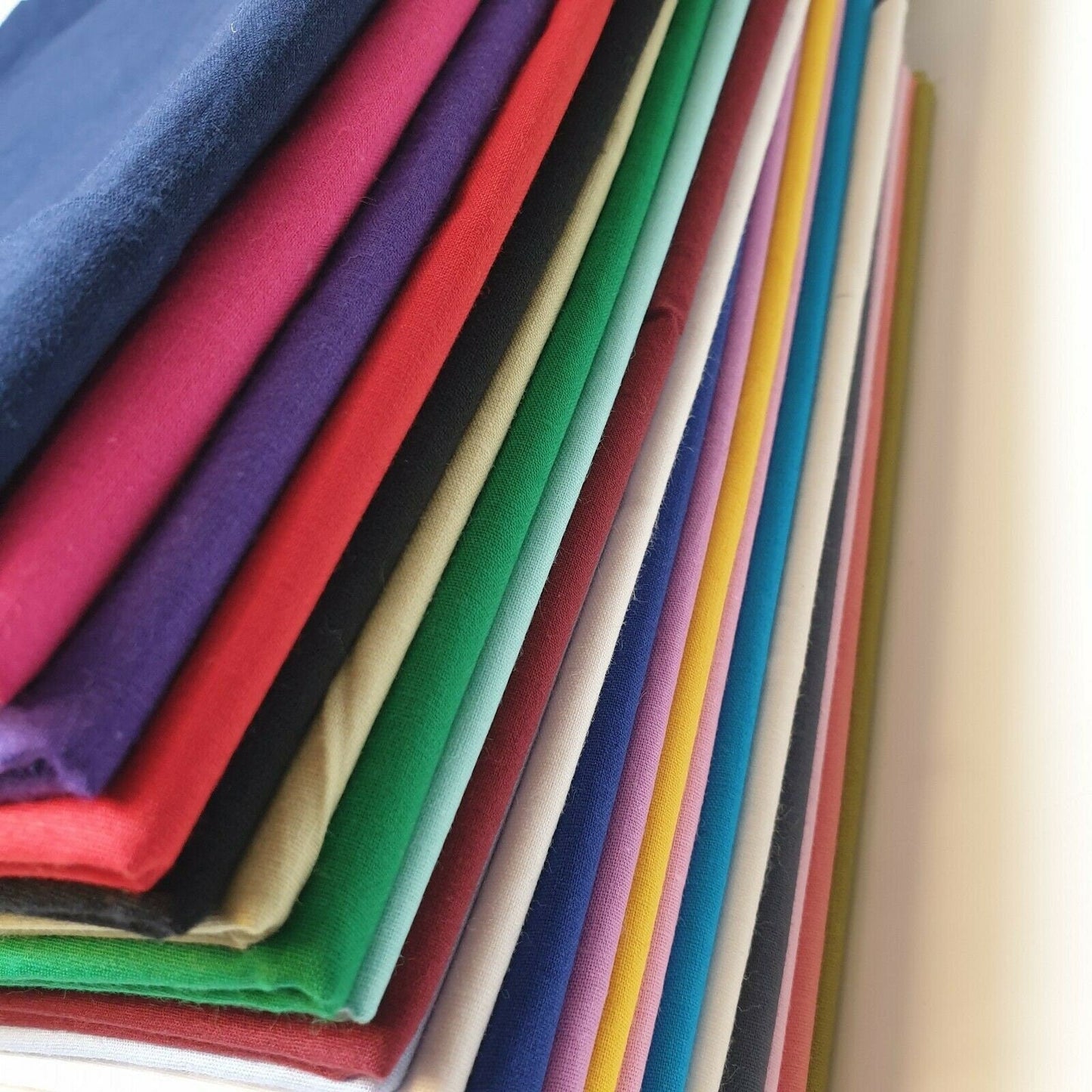 100% Cotton Cambric Poplin Fabric – Soft Egyptian Cotton, 44” Wide | Plain, Lightweight Material for Dressmaking & Crafts - Textile Station