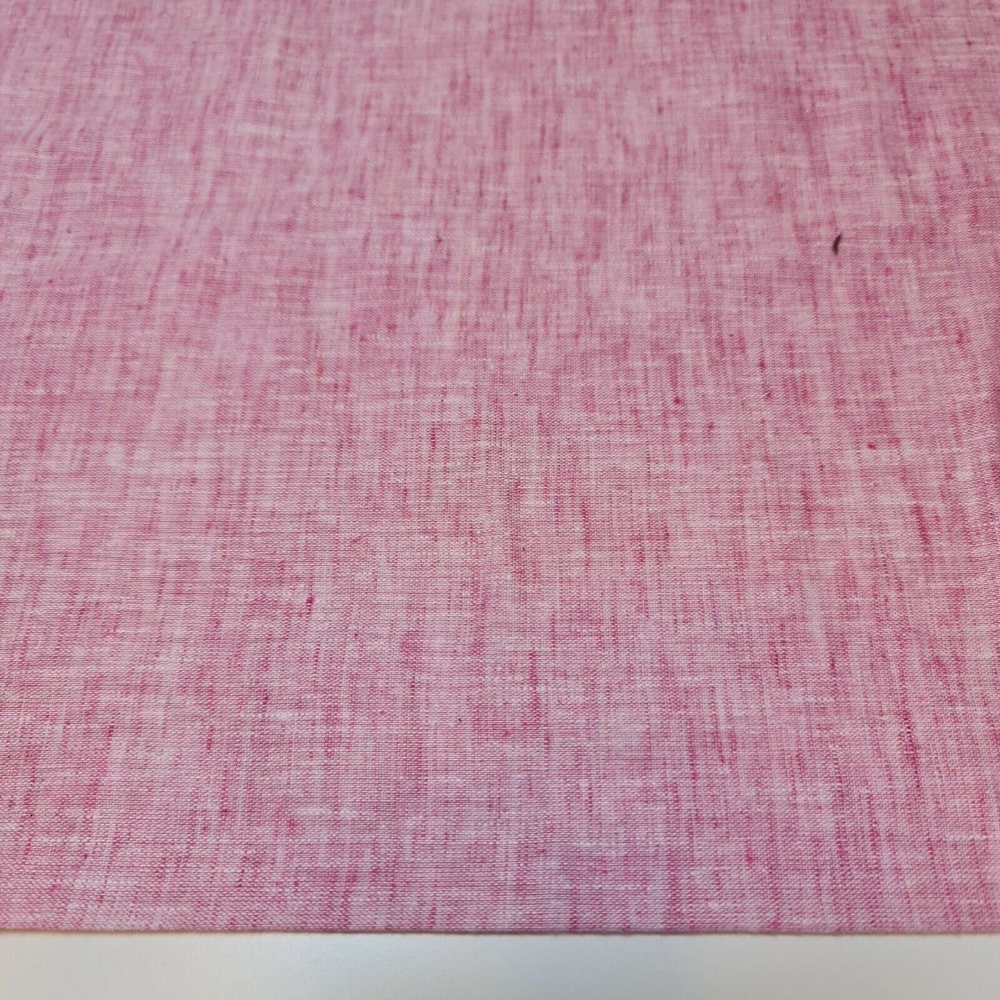 Melange Linen-Look Khadi Cotton Fabric – 44" Wide Soft Plain Material for Dress, Craft & Curtains