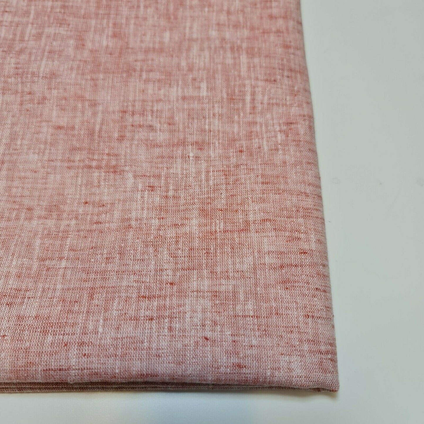 Melange Linen-Look Khadi Cotton Fabric – 44" Wide Soft Plain Material for Dress, Craft & Curtains