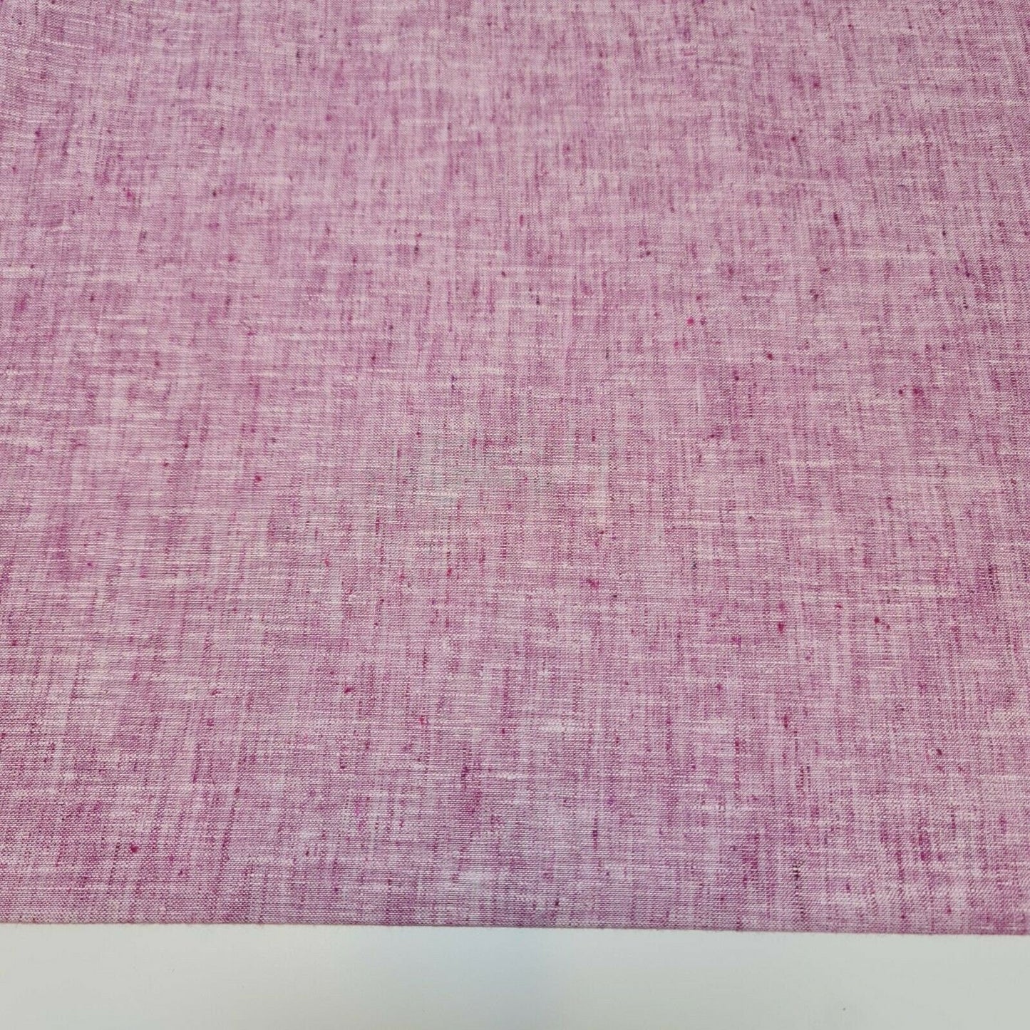 Melange Linen-Look Khadi Cotton Fabric – 44" Wide Soft Plain Material for Dress, Craft & Curtains