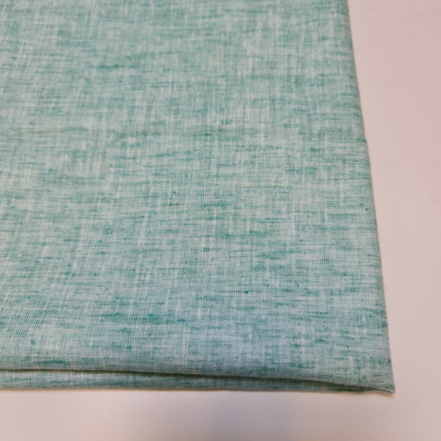 Melange Linen-Look Khadi Cotton Fabric – 44" Wide Soft Plain Material for Dress, Craft & Curtains