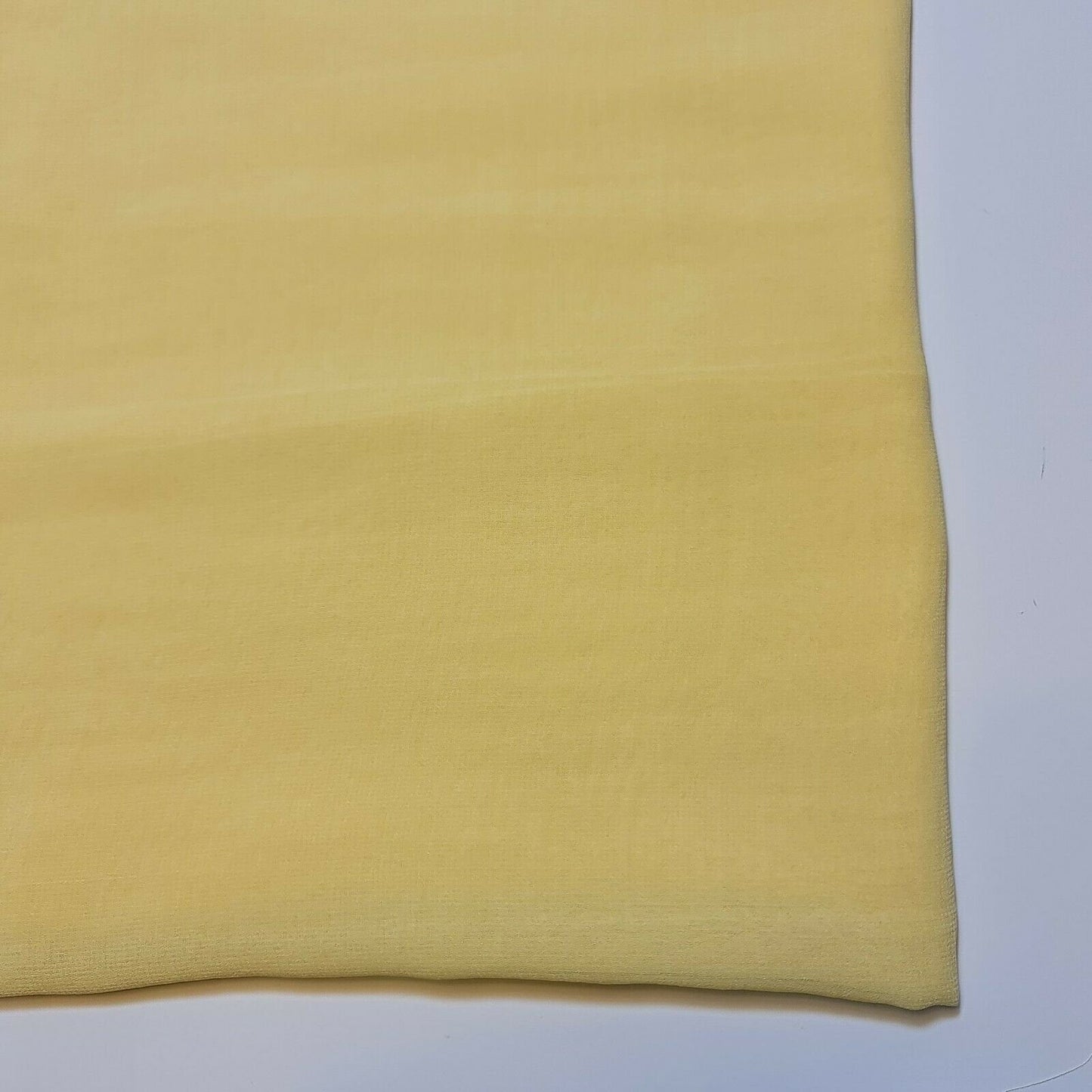 Plain Chiffon Sheer Soft Lightweight Polyester Crepe Fabric – 58" Wide Dress & Craft Material by the Mete