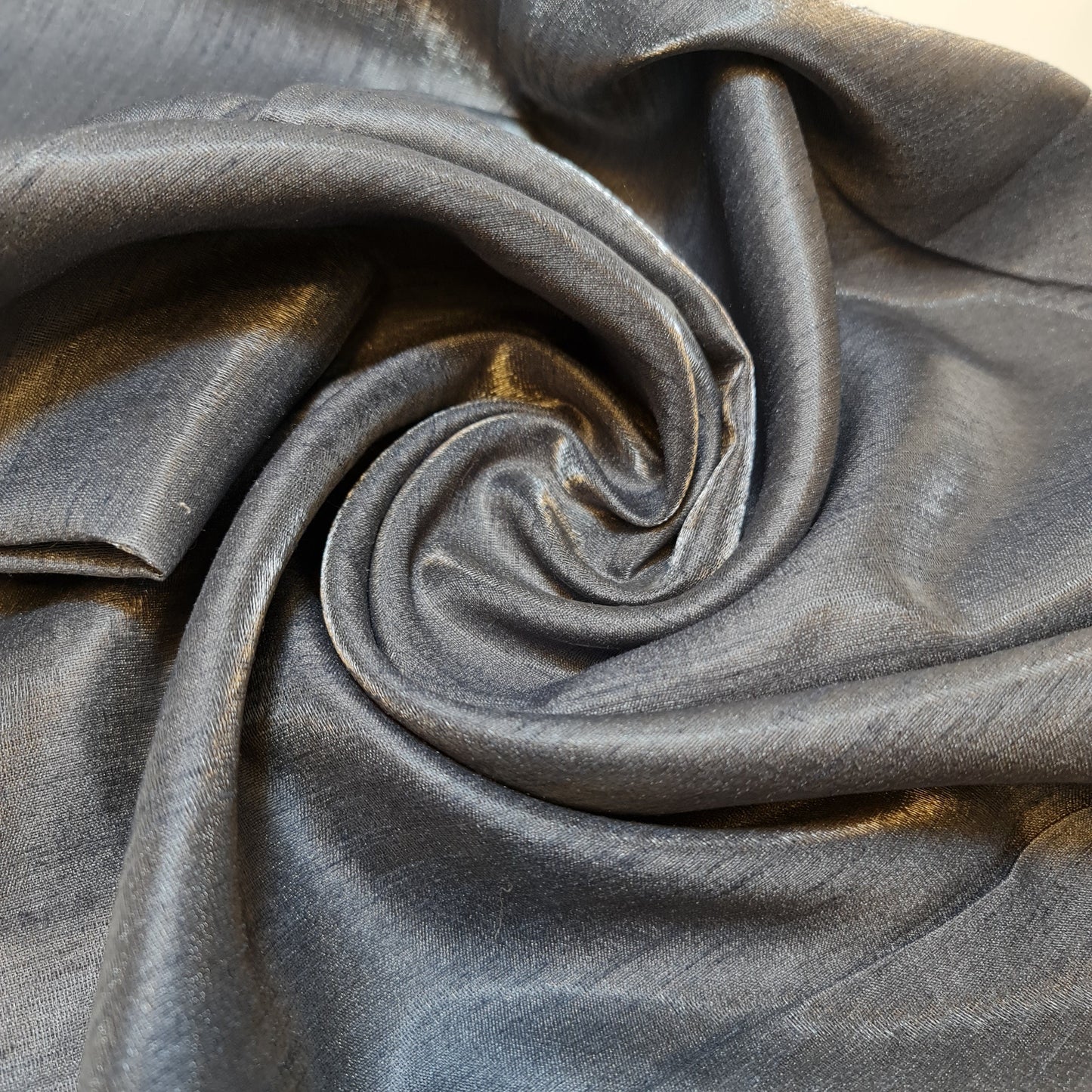 Plain Poly Dupion Faux Raw Silk Fabric with Satin Finish – 44" Wide Dress, Craft & Patchwork Material by the Metre