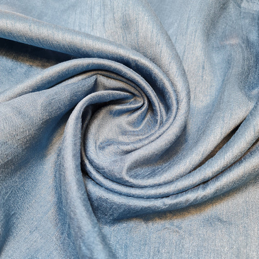 Plain Poly Dupion Faux Raw Silk Fabric with Satin Finish – 44" Wide Dress, Craft & Patchwork Material by the Metre