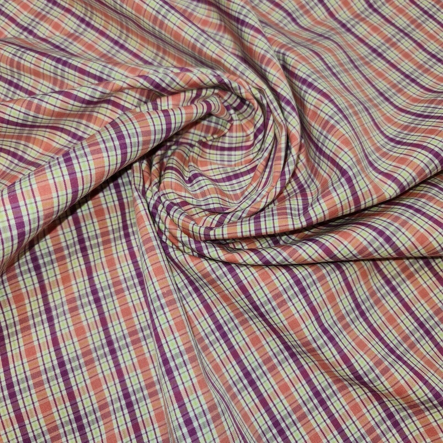 100% Cotton Tartan & Check Plaid Fabric – 58" Wide Stripe Dress, Quilting & Craft Material by the Metre