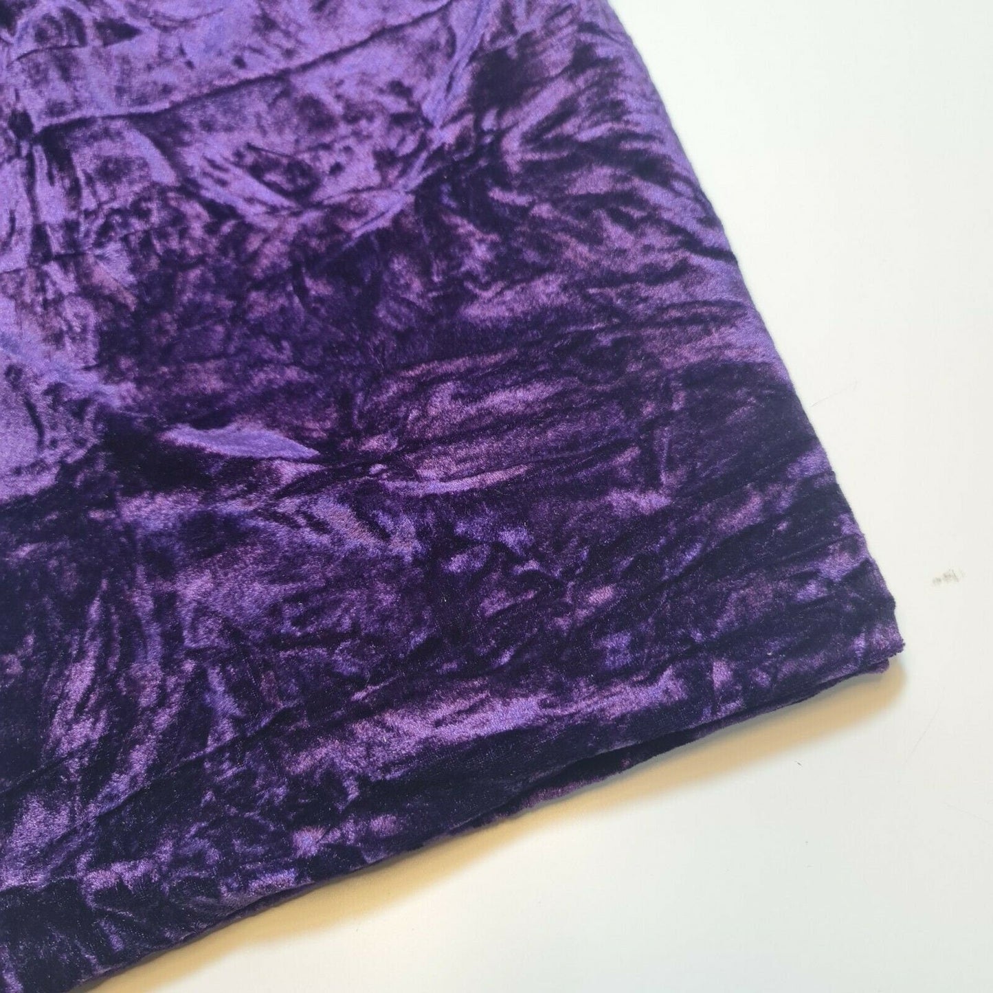 Premium Marble Crushed Velvet Fabric – 58" Wide Solid Colours Medium Weight Stretch Material - Textile Station