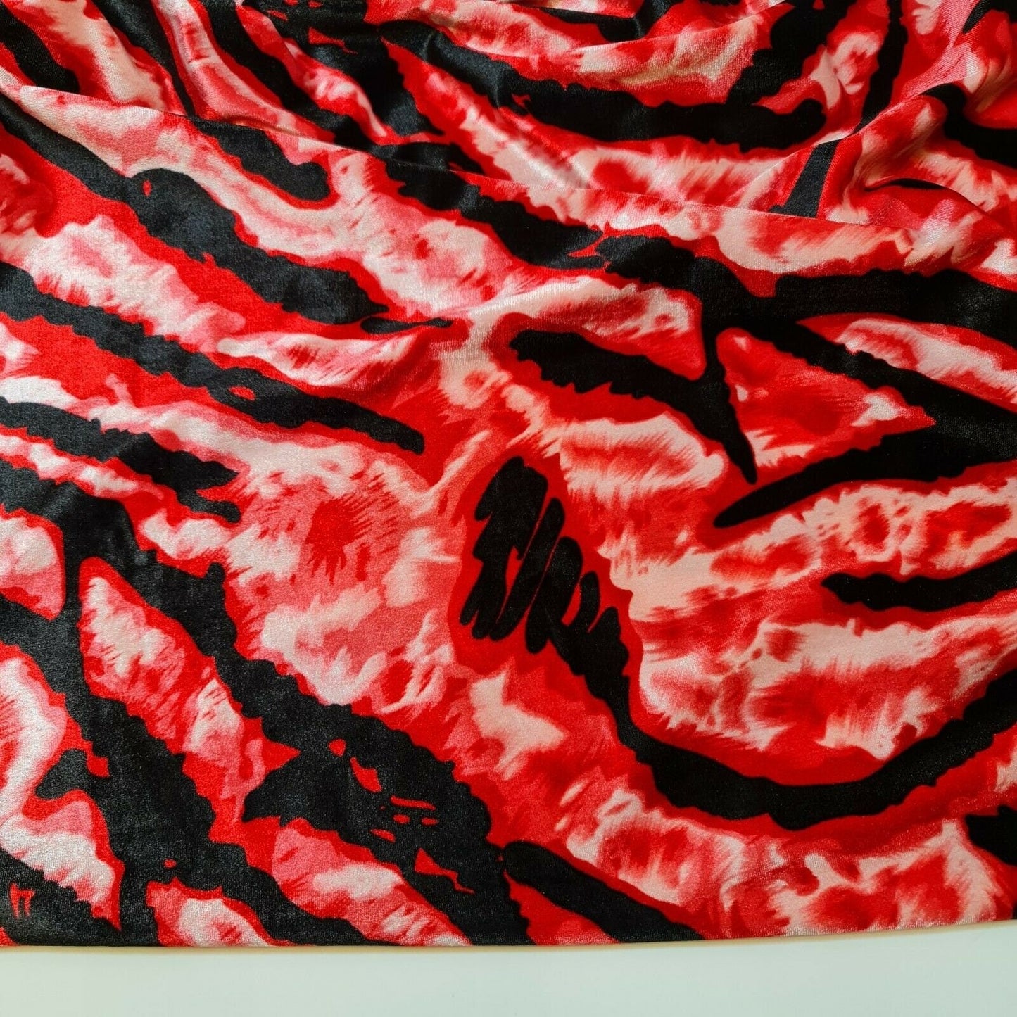 Stretch Animal & Floral Printed Velvet Fabric – 58" Wide Soft Upholstery, Patchwork & Craft Material - Textile Station