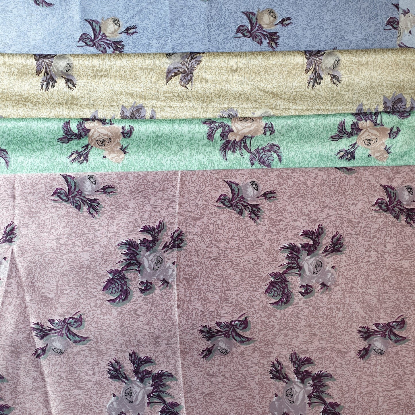 Floral Silk Satin Printed Dress Drape Fabric Material 58" By The Meter (colour 2)