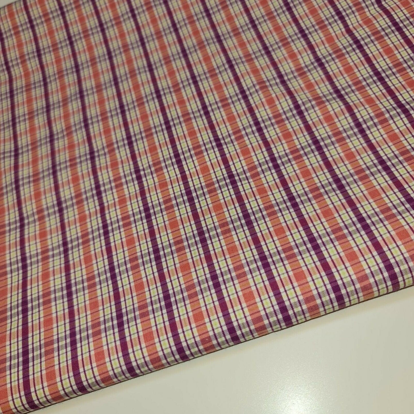 100% Cotton Tartan & Check Plaid Fabric – 58" Wide Stripe Dress, Quilting & Craft Material by the Metre