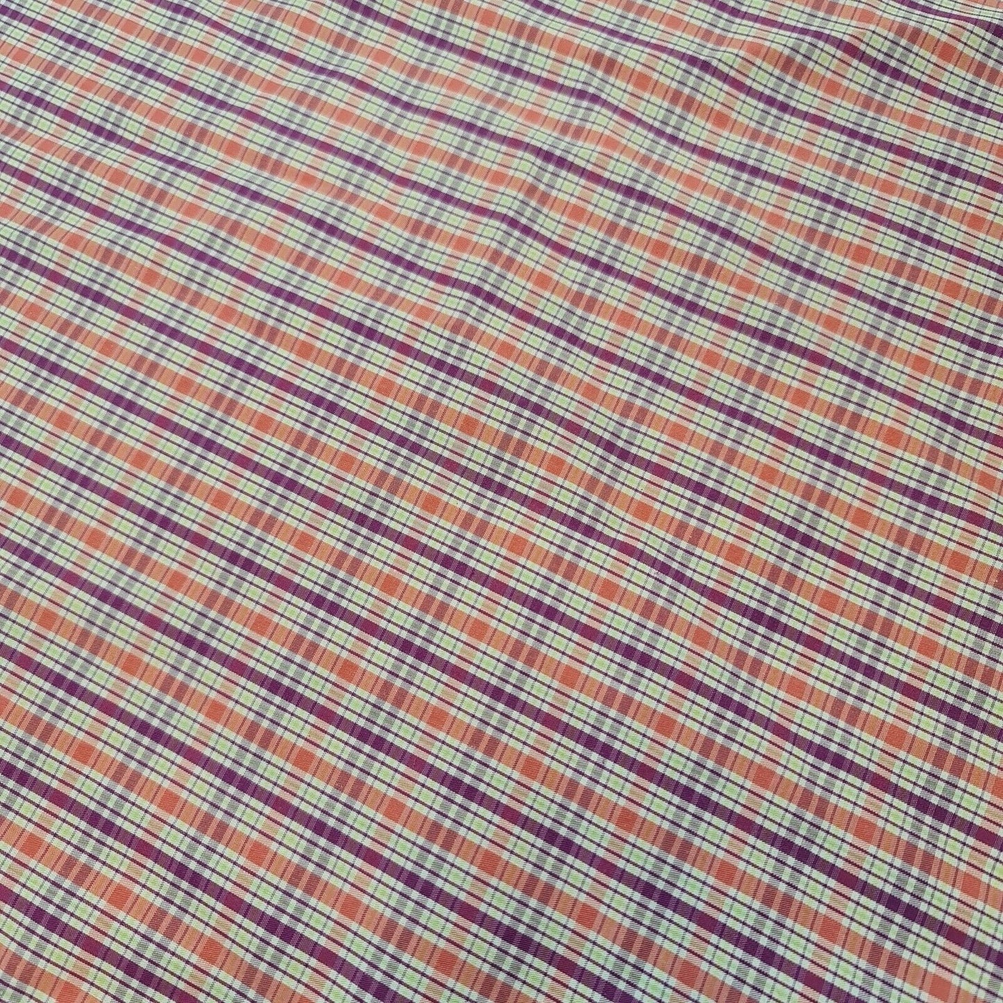 100% Cotton Tartan & Check Plaid Fabric – 58" Wide Stripe Dress, Quilting & Craft Material by the Metre