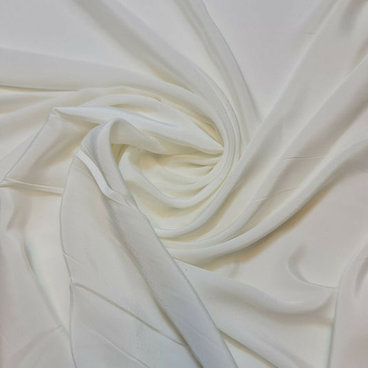Premium French Crepe de Chine Silky Dressmaking Fabric for Sewing and Garment Crafting