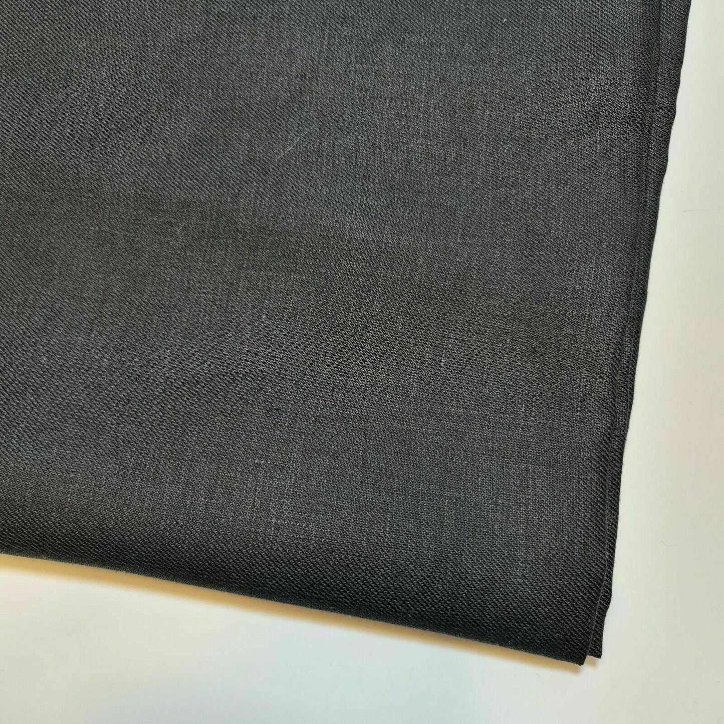 Egyptian Linen 100% Cotton Black Fabric – Suiting, Dress & Craft Material 58" Wide