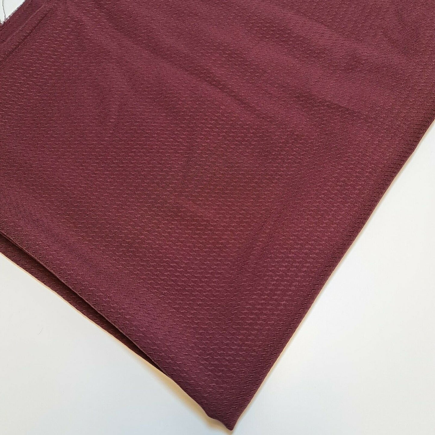 Soft Viscose Jacquard Print Dress Craft Fabric Material By The Meter 58" (Burgundy)