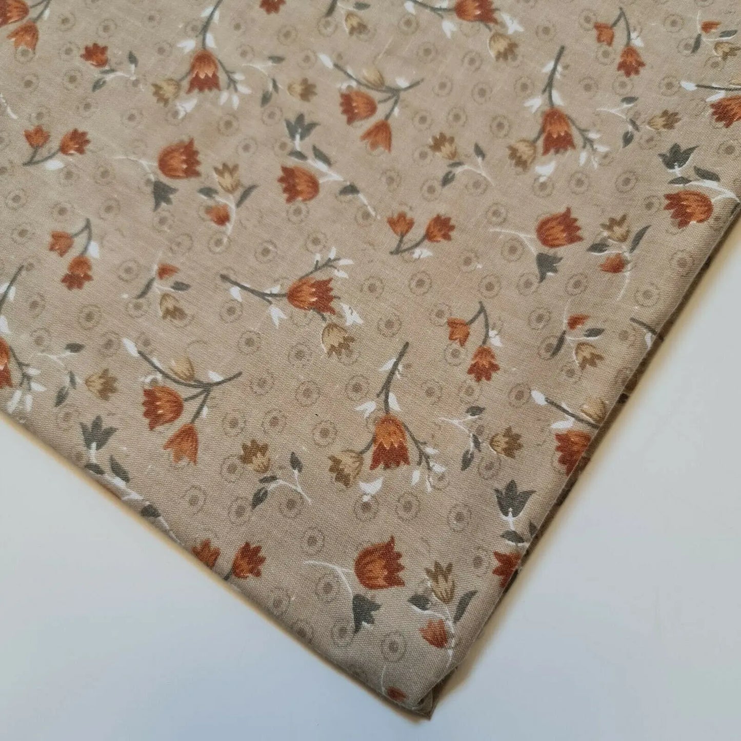 Vintage Japanese Floral Polycotton Fabric β 147cm (58") Wide by the Metre