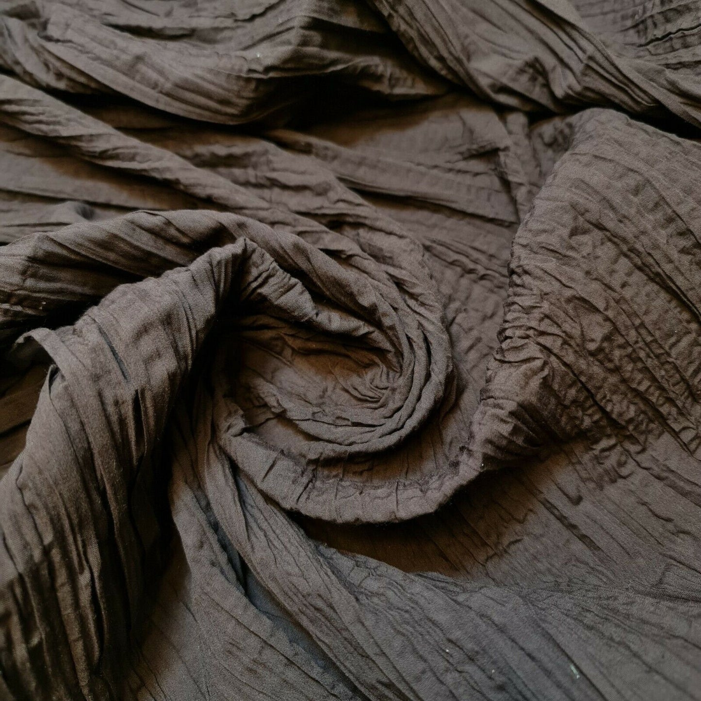 Creased Crinkle 100% Cotton Fabric – 55" Wide Plain & Boho Floral Dress & Craft Material - Textile Station