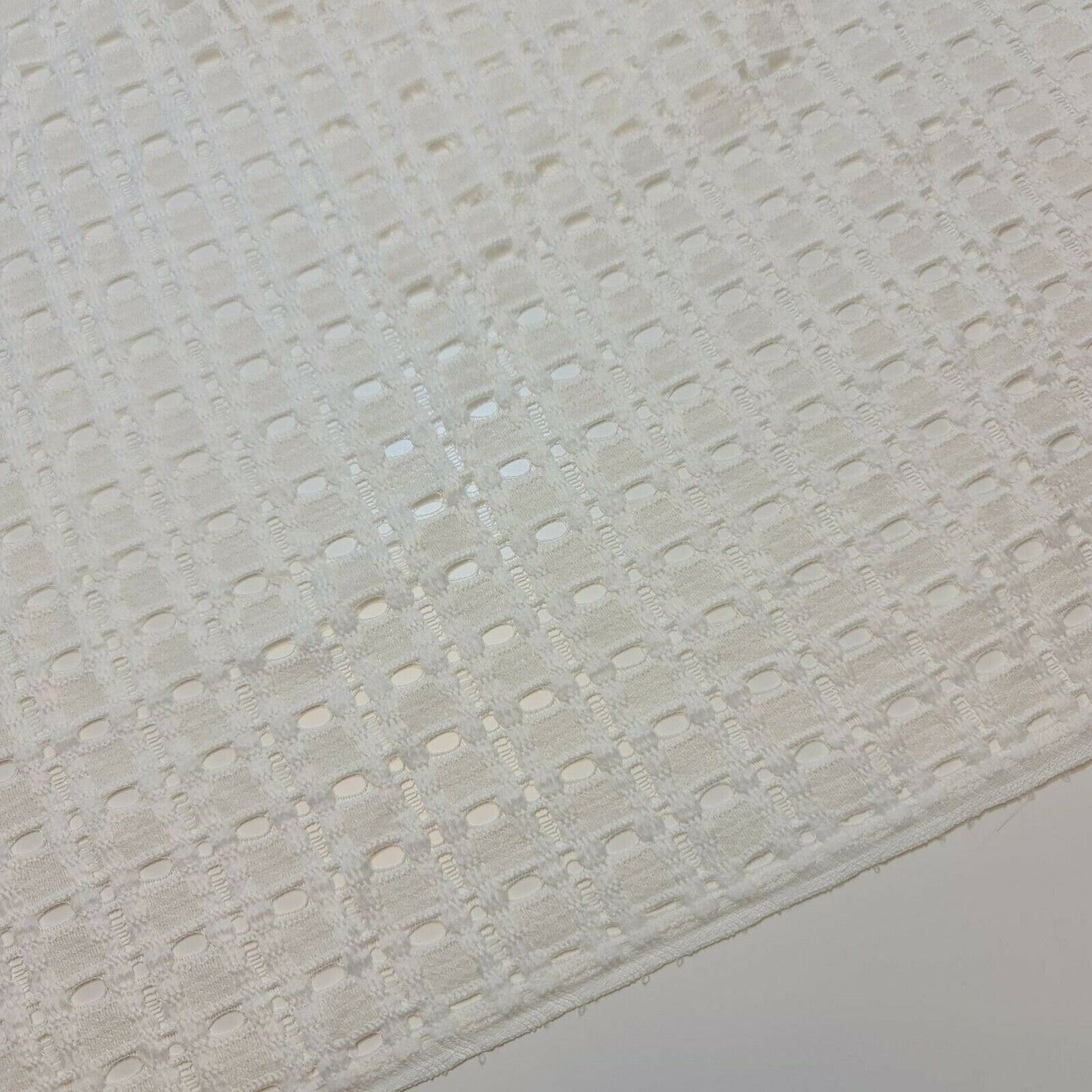 Floral Bridal Lace Fabric – 58" Wide Polyester Mesh & Elastane Blend Dress Material by the Meter