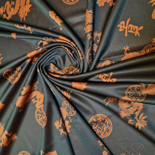 Printed ITY Jersey Fabric – 58" Wide Nylon Lycra 4-Way Stretch Spandex for Dresses & Swimwear