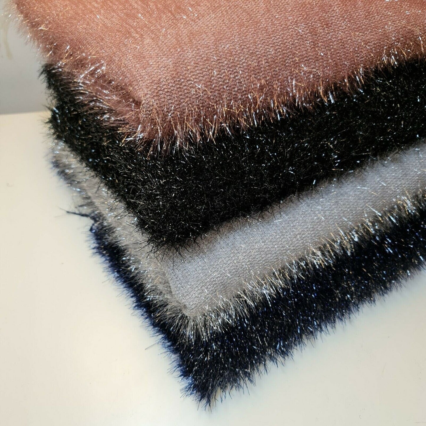 Tinsel Sparkle Glitter Poly Viscose Jersey Fabric – Dress & Décor Material 58" Wide