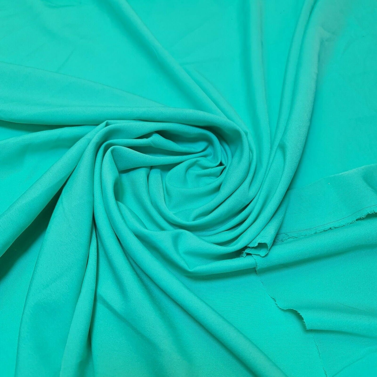 Plain American Crepe Polyester Fabric Poly Dress Craft Poplin Costume Lining 44" (Mint)