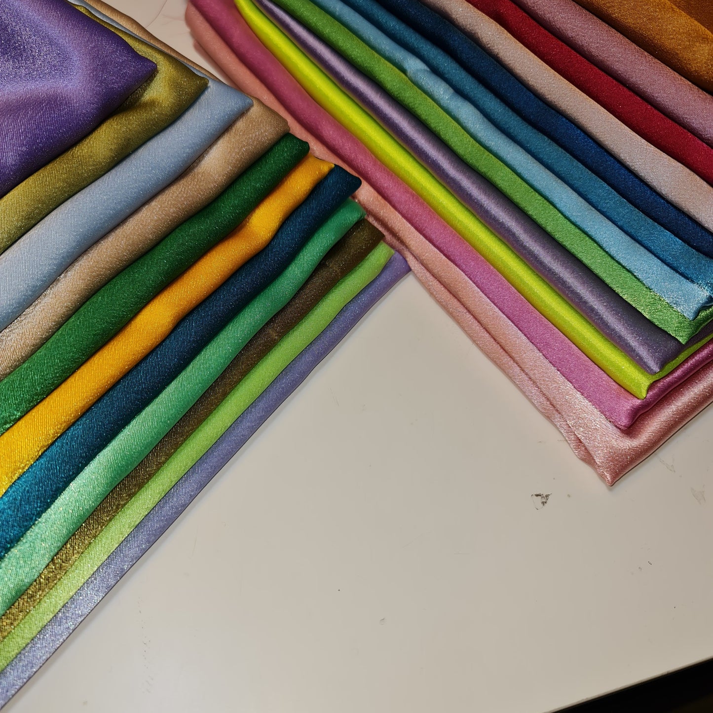 Plain Silky Satin Crepe Back Fabric – 58” Wide | 50+ Colours | Dressmaking, Wedding, Craft Material - Textile Station