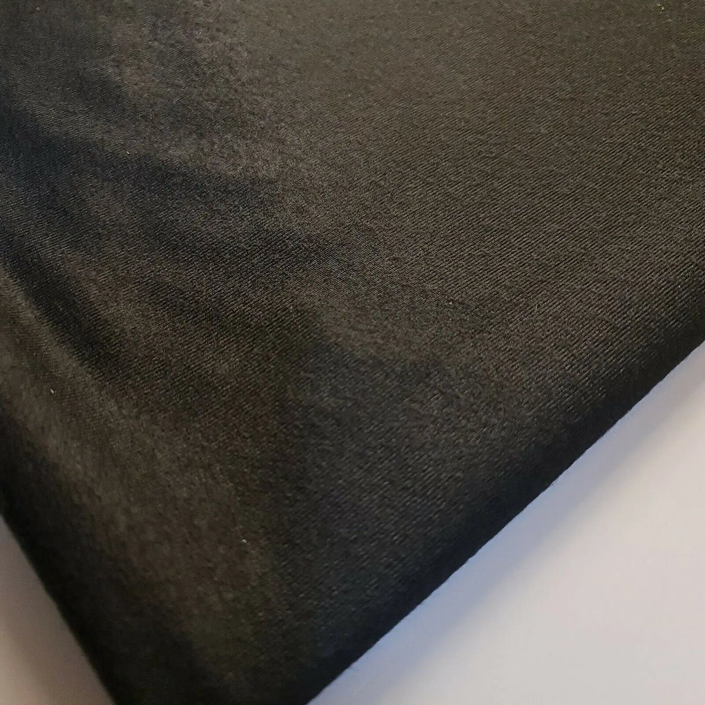 Black Brushed Viscose Sweatshirt & T-Shirt Jersey Fabric | 58" (147cm) Wide Soft Hoodie, Schoolwear & Dress Material β Sold by the Metre