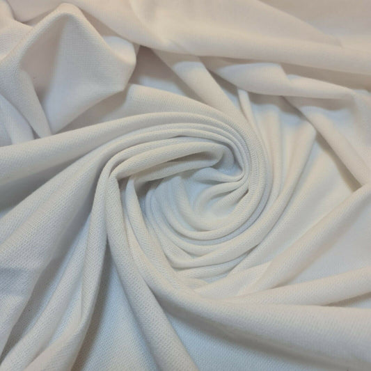Solid Plain French Terry Loopback Jersey Fabric – 58" Wide By the Meter for Apparel & Sewing Projects - Textile Station