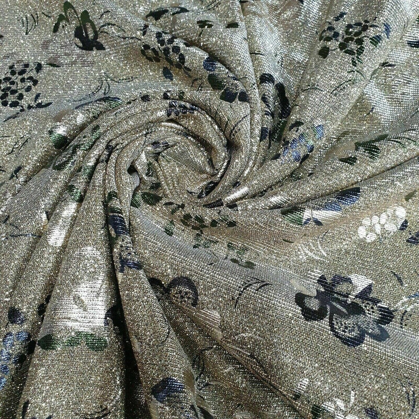 Shimmer Moonlight Stretch Glitter Nylon Fabric – 58" Wide Stardust Backdrop, Dress & Craft Material