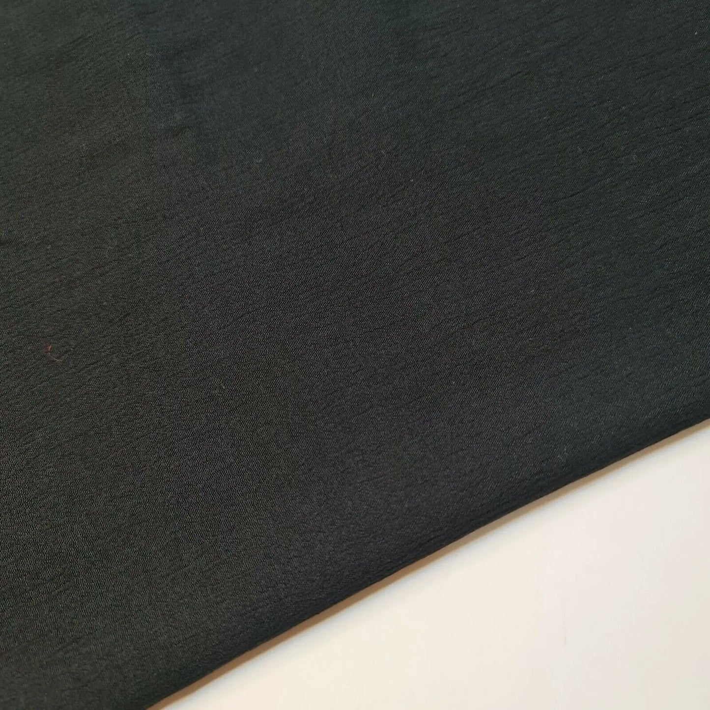 Black Crepe Crinkle / Crush Fabric | 58" (147cm) Wide Soft Spring Drape Dressmaking & Craft Material β Sold by the Metre