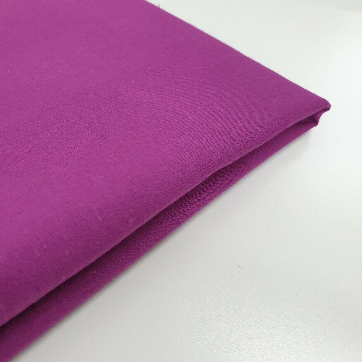 Plain 100% Egyptian Cotton Fabric – 44" Wide Soft Dressmaking, Quilting & Craft Material by the Meter