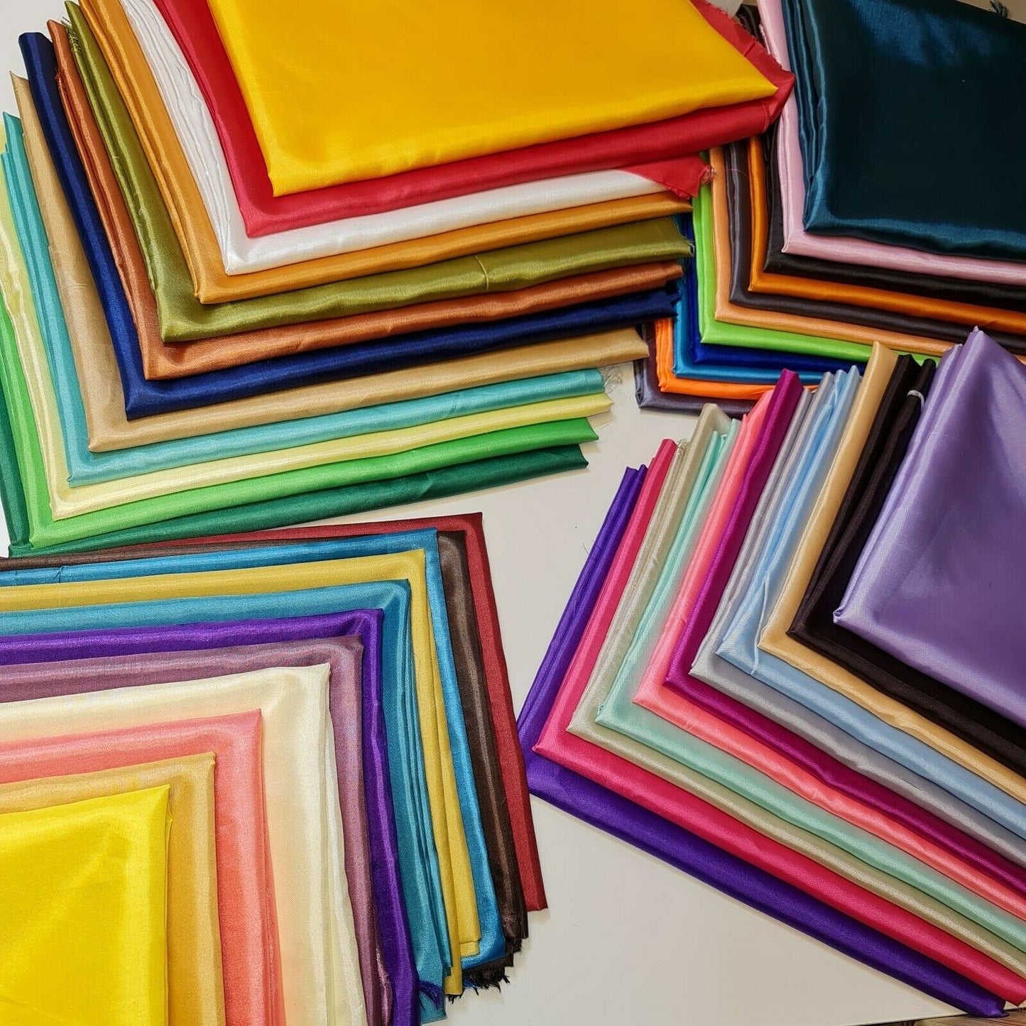 Habotai Lightweight Satin Fabric – 58" Wide Anti-Static Lining for Dresses, Skirts, Jackets & Décor by the Metre