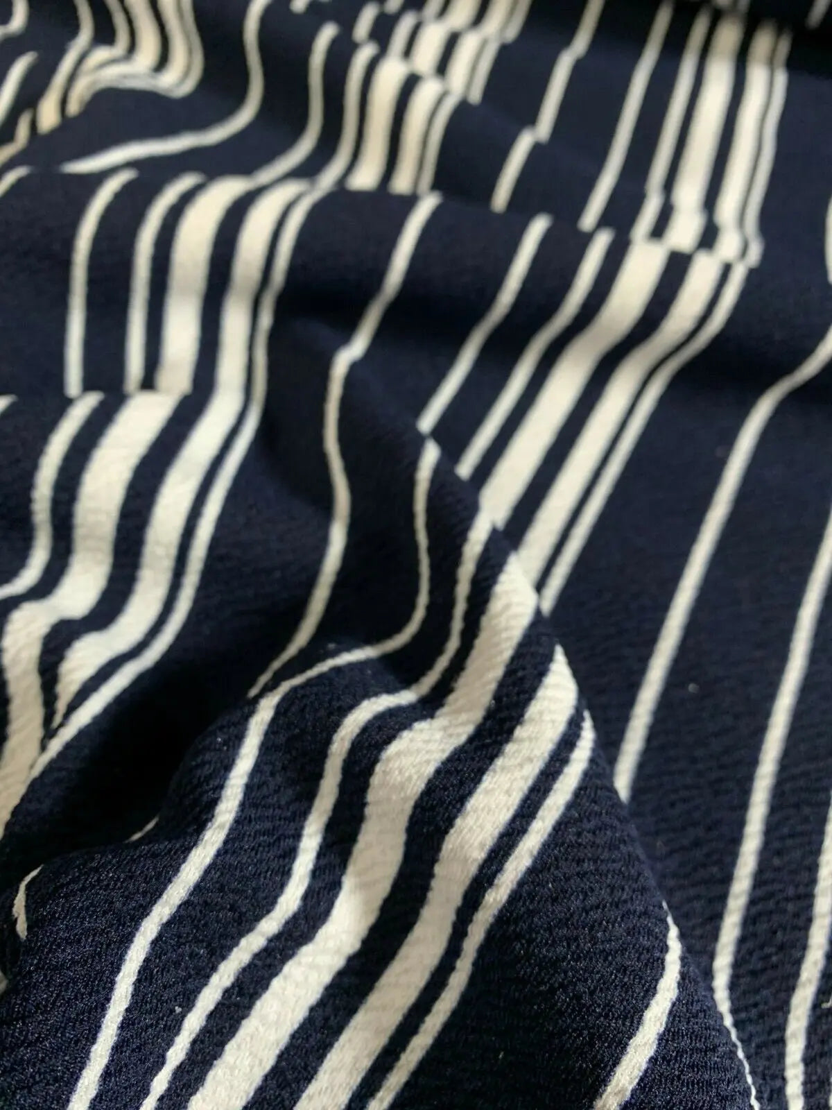 Navy & White Stripe