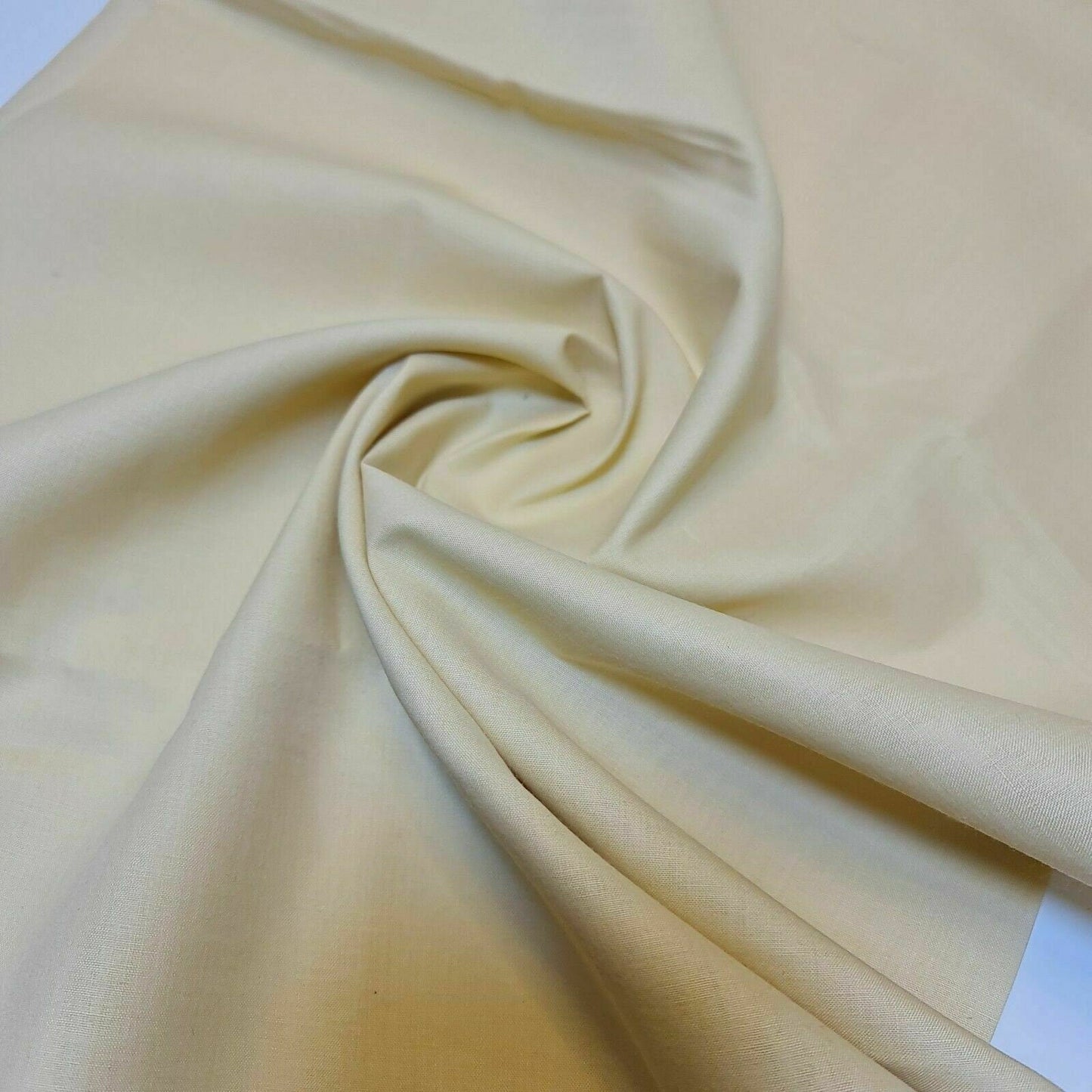 100% Cotton Voile / Rubia Cambric Mercerised Fabric – 90 cm Wide Plain Material for Dressmaking, Lining & Crafts