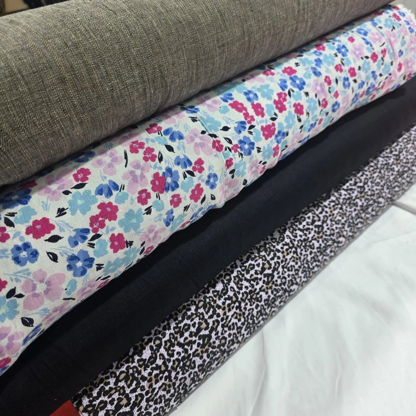 Dead Stock 100% Linen Fabric Craft Dress Quilting Costume Material 58" Wide By The Meter