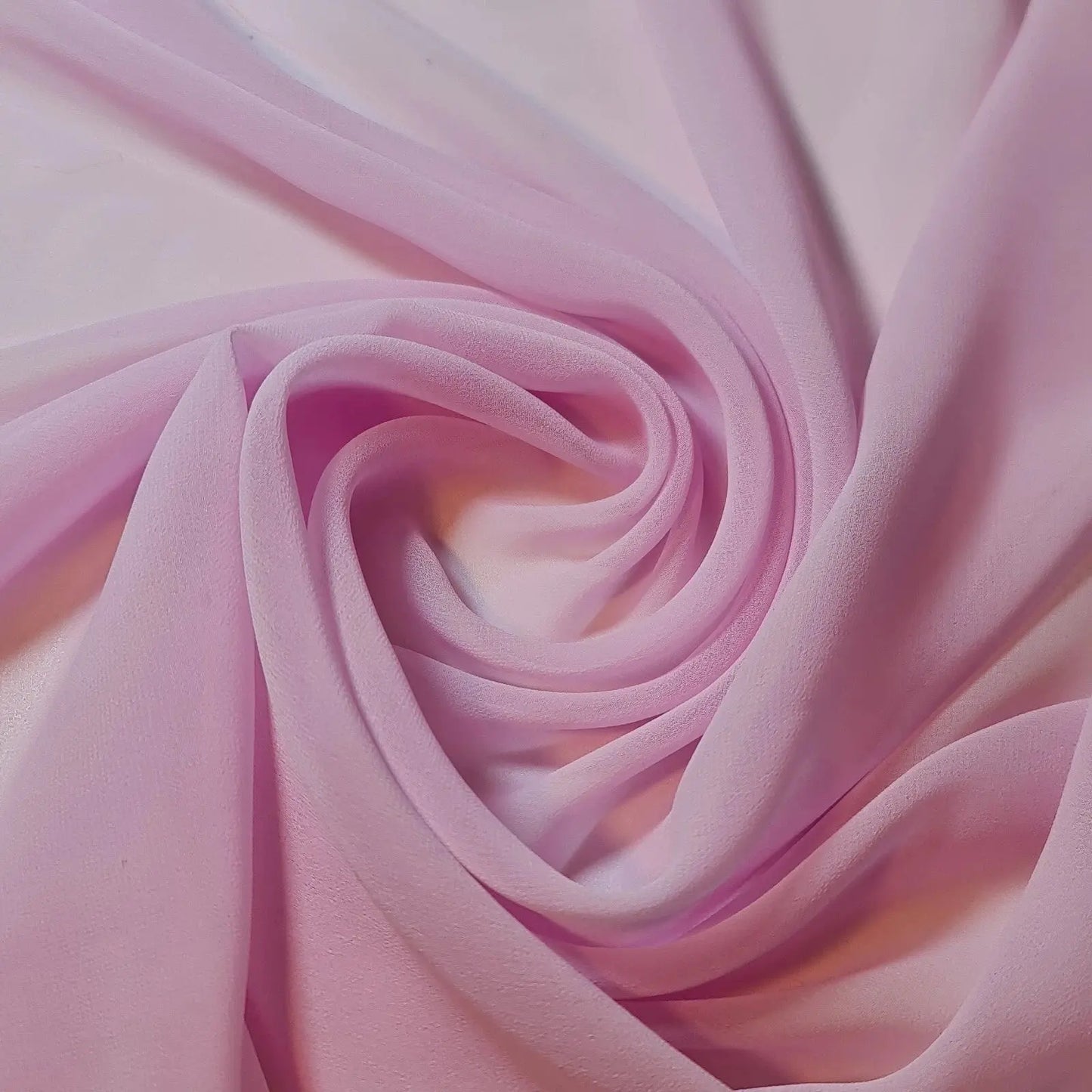 Sheer Poly Crepe Chiffon Fabric | 44" (112cm) Wide Semi-Transparent Lightweight Dress, Draping & Craft Material β Sold by the Metre