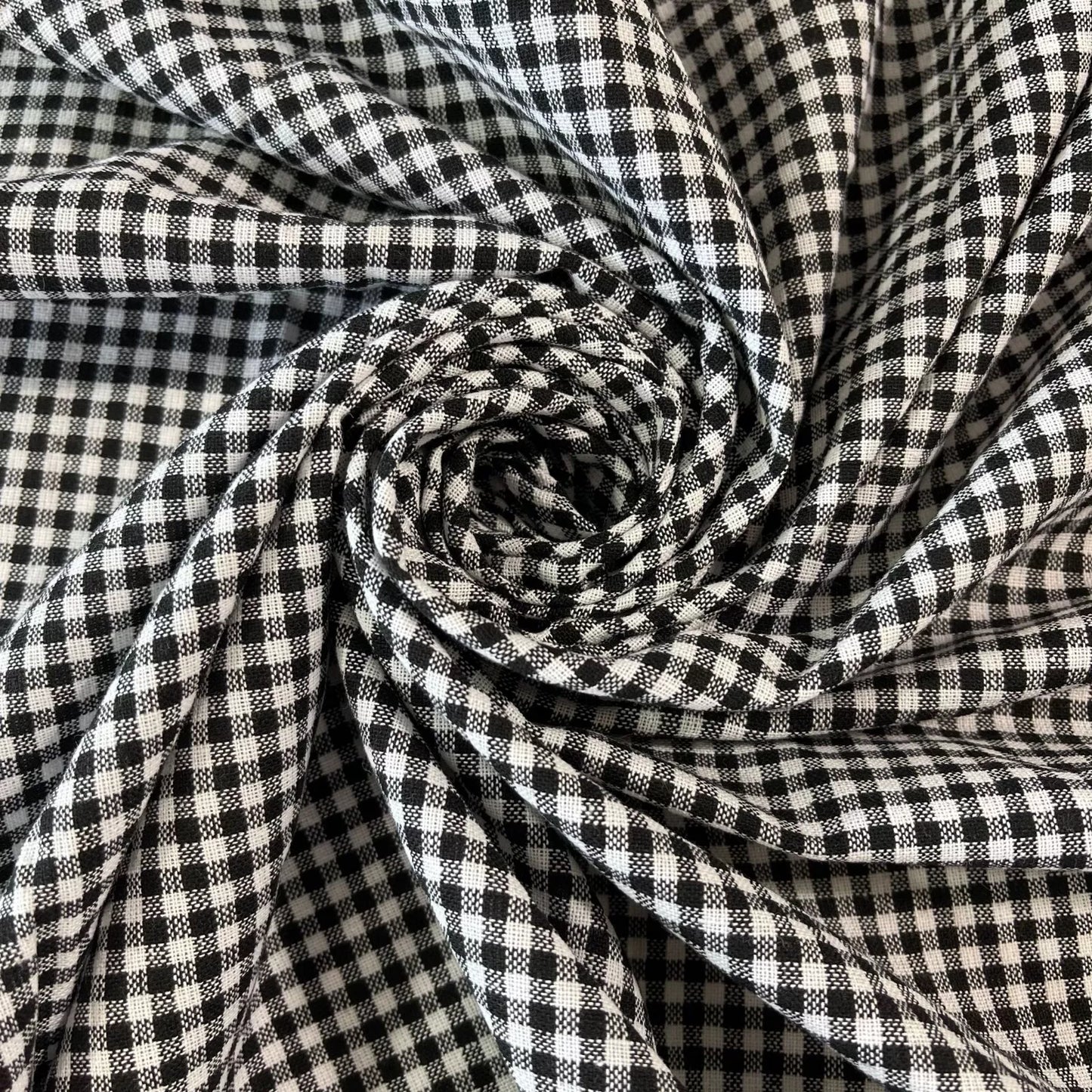 1/16" Check 100% Cotton Gingham Fabric – Small Plaid, 44" Wide Premium Quilting, Dress & Craft Material by the Meter