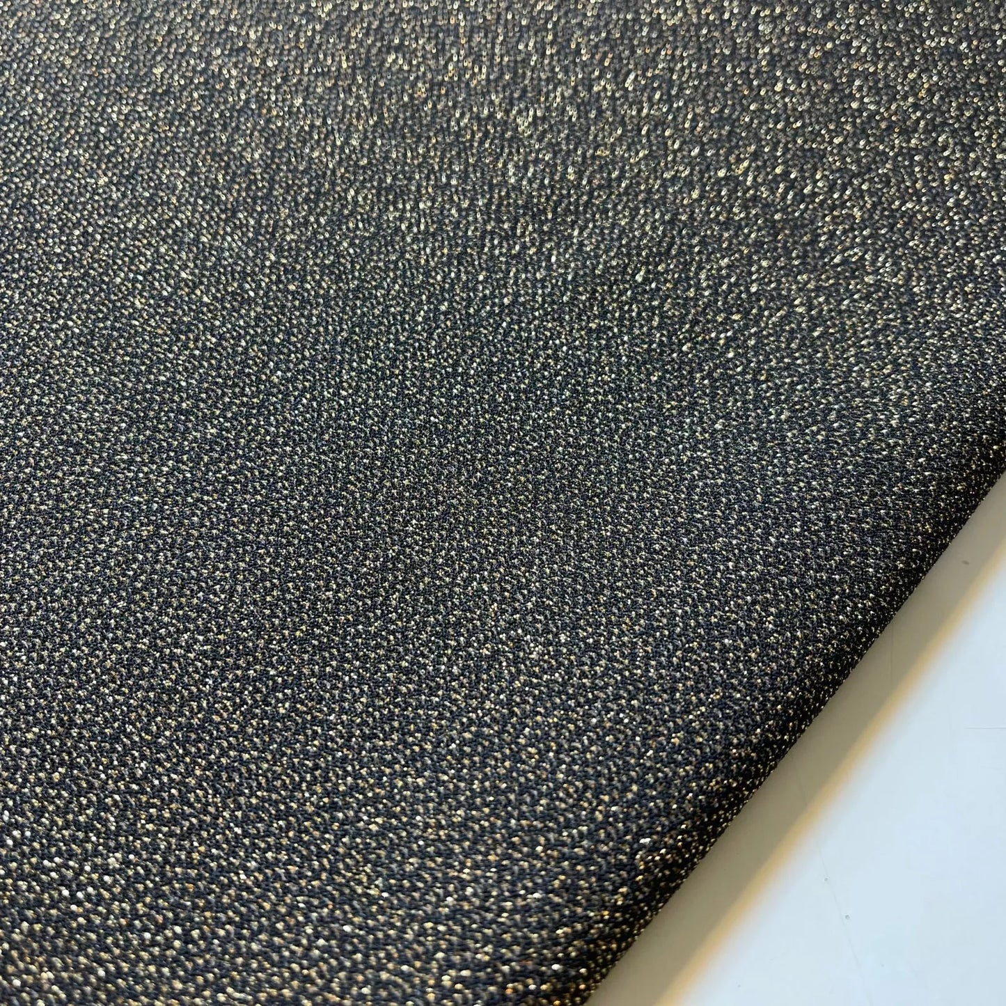 Black & Gold Lurex Sparkle Stretch Fabric – 58" Wide Polyester Moonlight Dress & Craft Material