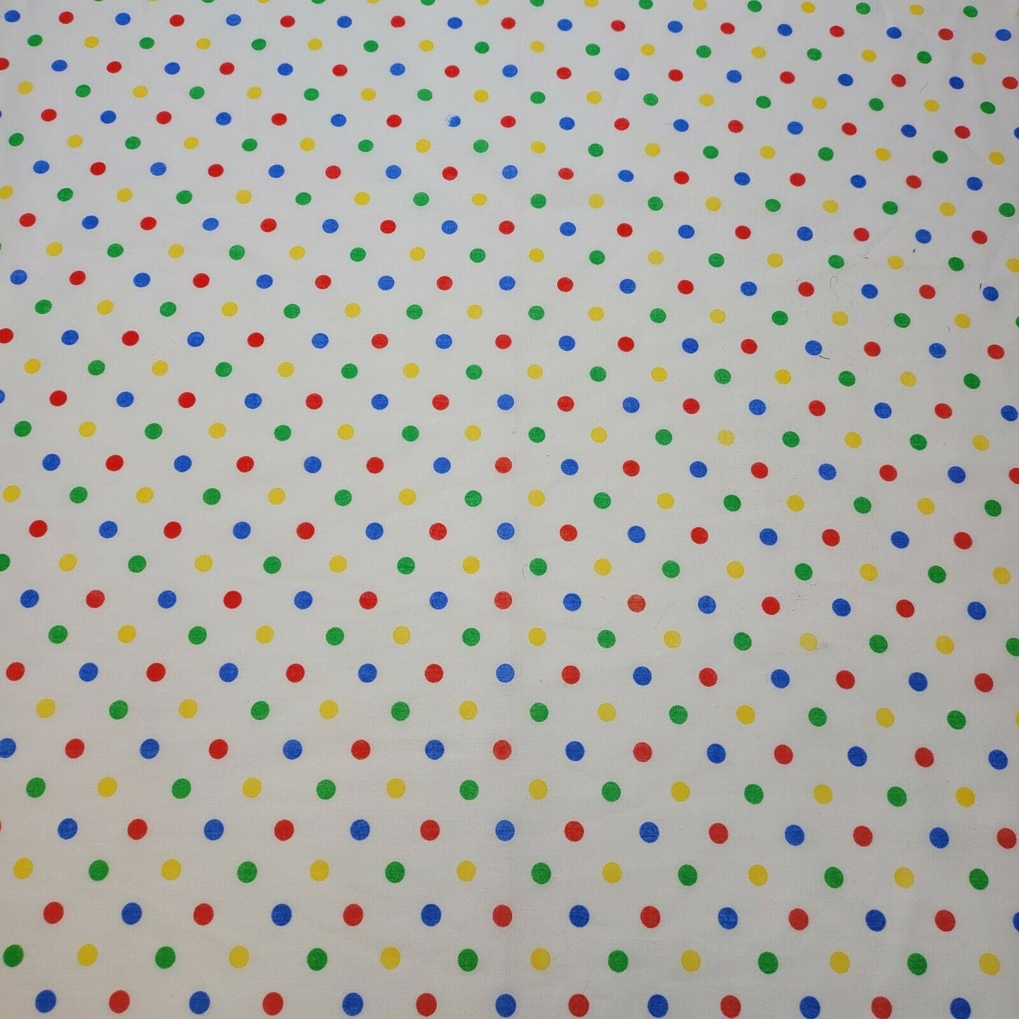MULTI DOTS PEA PIN SPOTTY POLKA DOT POLYCOTTON FABRIC DRESS QUILTING MATERIAL 44"