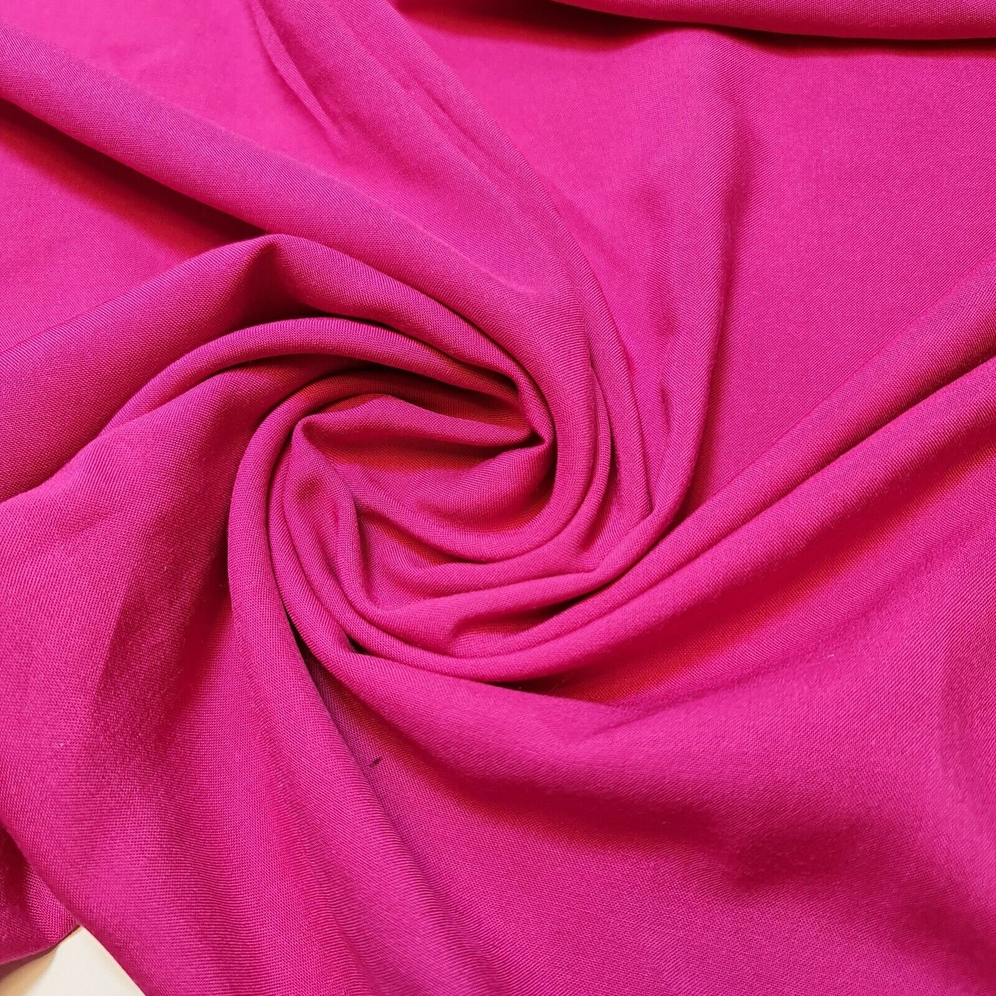 High Quality Poly Viscose Cotton Plain Fabric – 58" Wide Non-Stretch Dressmaking & Craft Material by the Metre