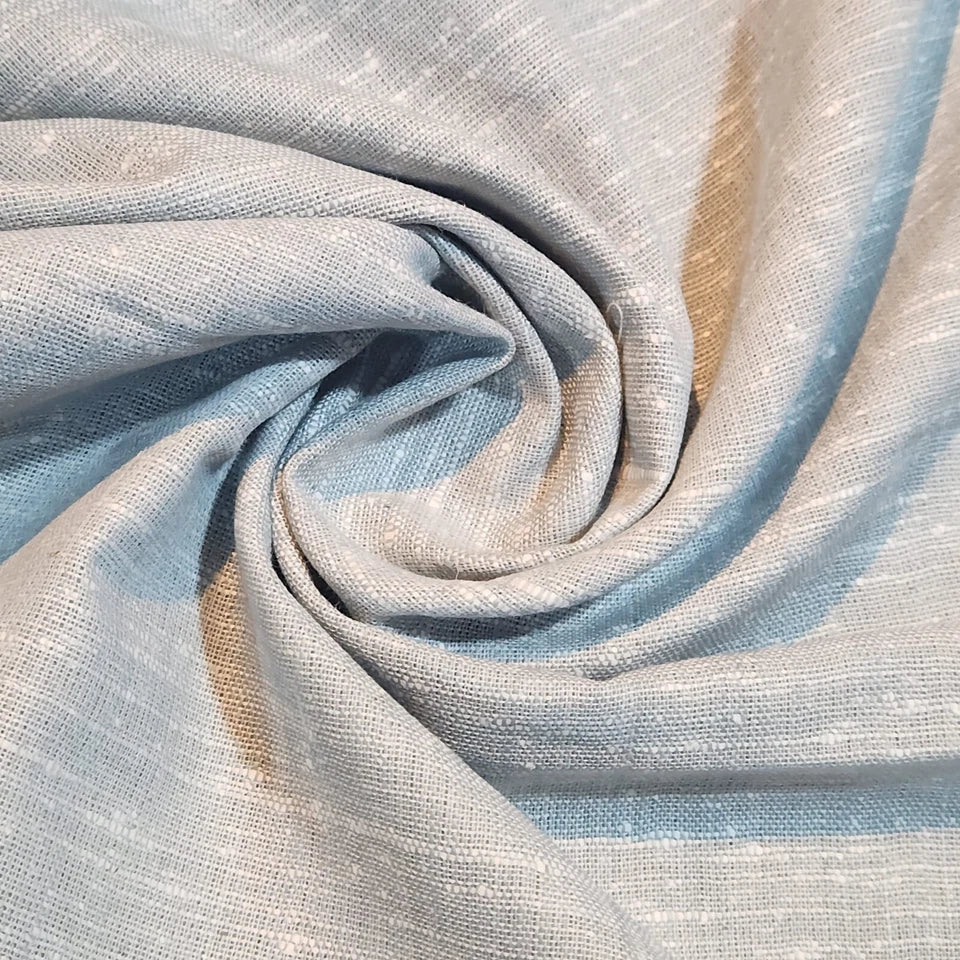 100% Natural Cotton Linen Mélange Fabric | Soft Dressmaking, Quilting & Craft Material 44" (112cm) Wide – Sold by the Meter