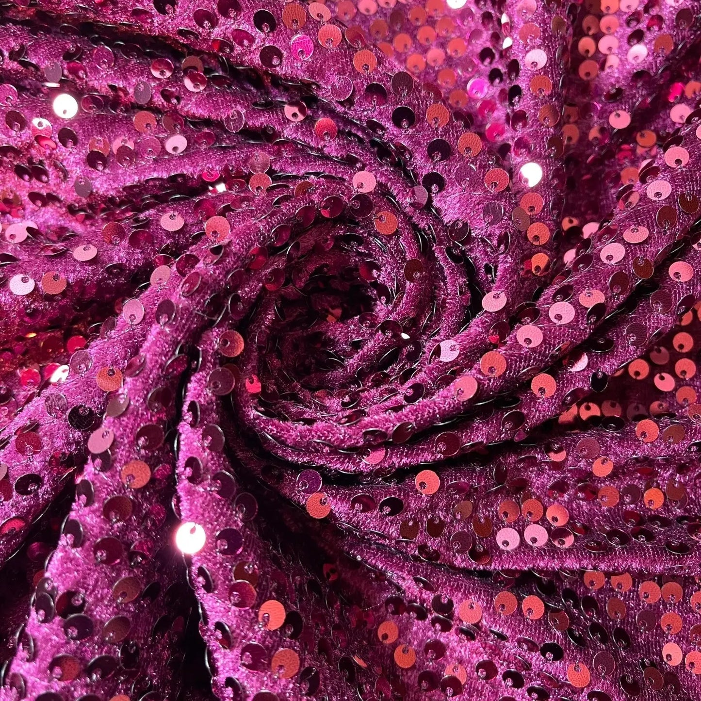 Sequin Velvet Embroidered Stretch Fabric | 58" (147cm) Wide Velour Dress, Craft & Drape Material β Sold by the Metre