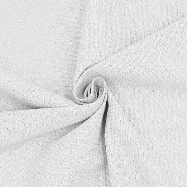 Plain 100% Cotton Linen Fabric – 58" Wide for Dressmaking, Crafting & Quilting – Sold by the Metre White