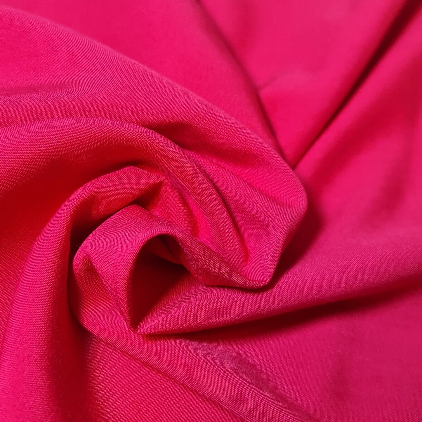 High Quality Poly Viscose Cotton Plain Fabric – 58" Wide Non-Stretch Dressmaking & Craft Material by the Metre